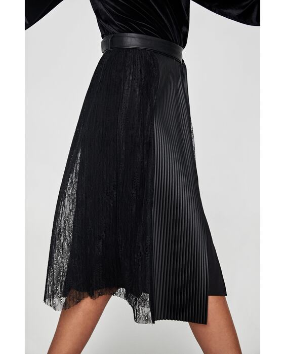 Image 6 of COMBINED PLEATED SKIRT from Zara