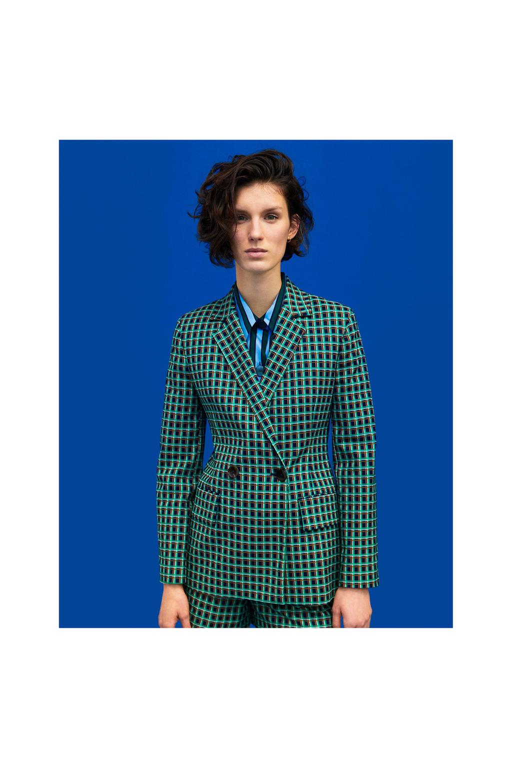 Image 1 of CHECKED BLAZER from Zara
