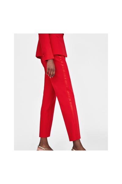 Immagine 4 di PANTALONI SMOKING CON FASCIA LATERALE di Zara