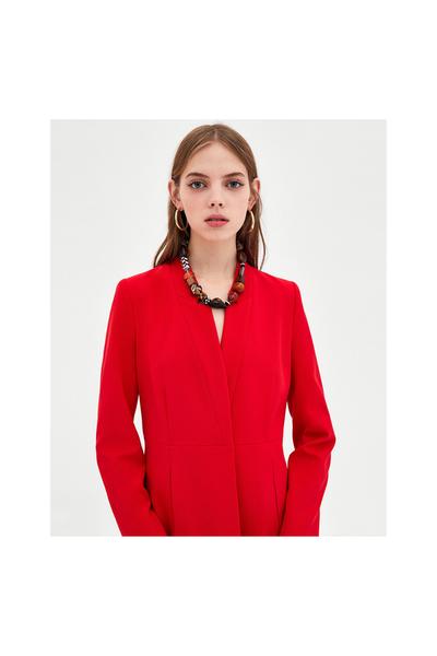 Image 1 of INVERTED LAPEL FROCK COAT from Zara