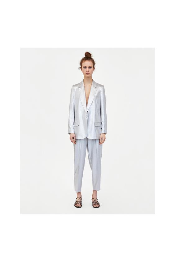 Zdjęcie 1 MARYNARKA Z METALIZOWANYM WYKOŃCZENIEM z Zara