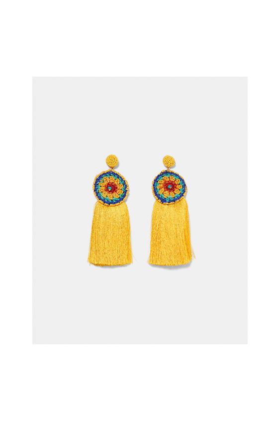 Crochet And Fringe Earrings Jewellery Accessories Woman Image 3 Of Crochet And Fringe Earrings From Zara