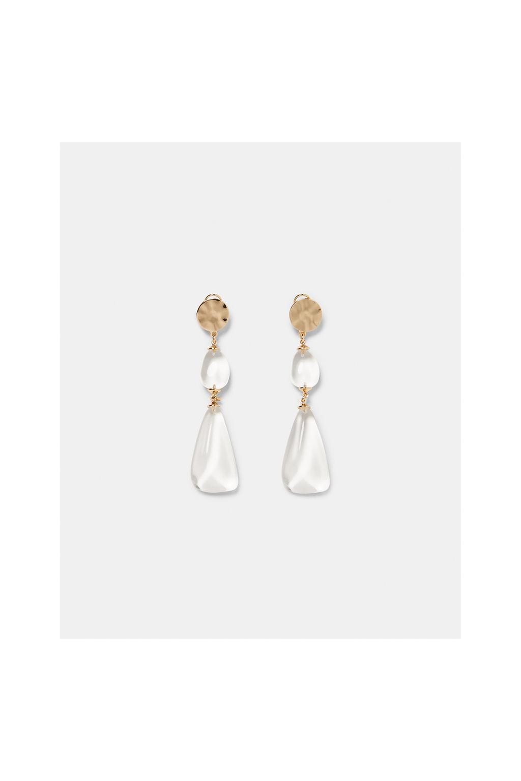 Transpa Stone Earrings Jewellery Accessories Woman Zara Image 1 Of Transpa Stone Earrings From Zara