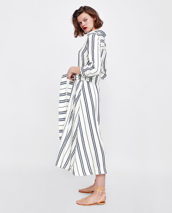 Image 3 of LONG STRIPED TUNIC from Zara