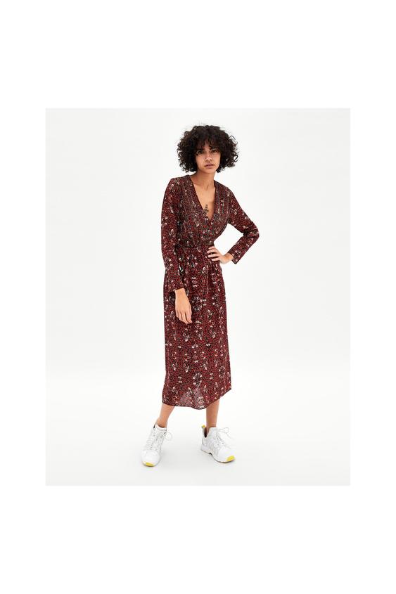 Imagen 1 de VESTIDO CRUZADO de Zara