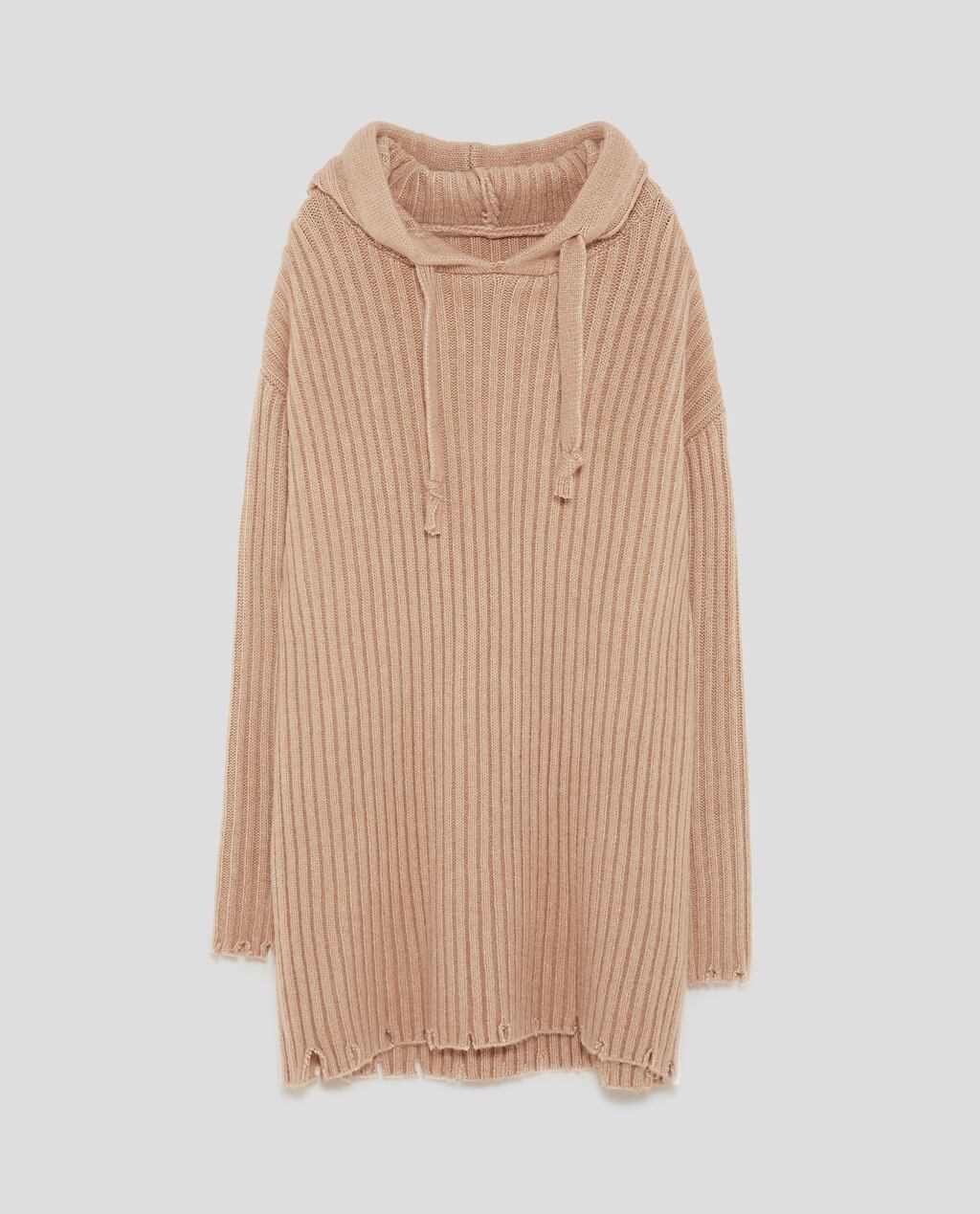 Image 8 of KNIT DRESS WITH HOOD from Zara