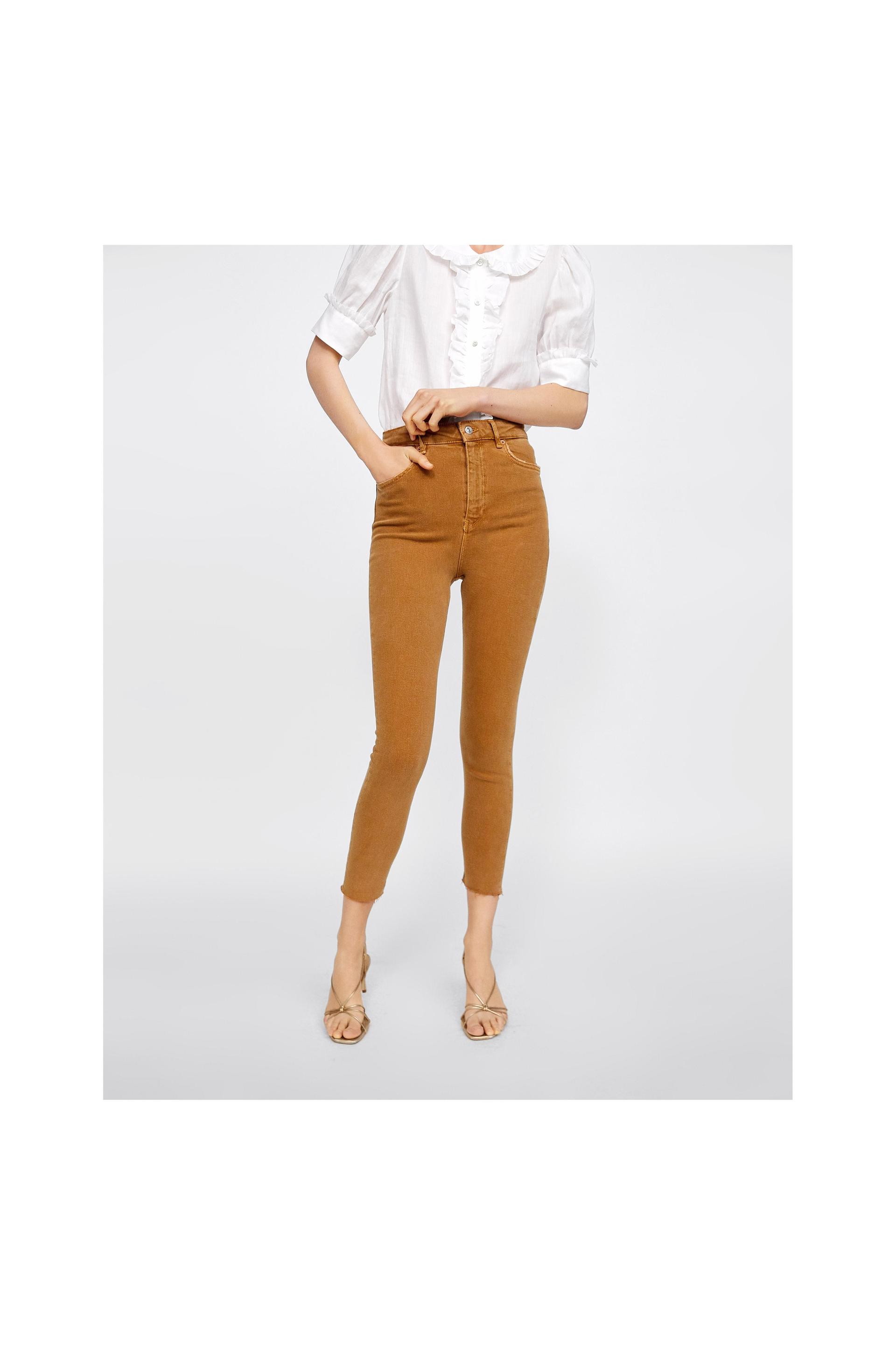 Image 2 of â80s HIGH WAIST COLORED JEANS from Zara