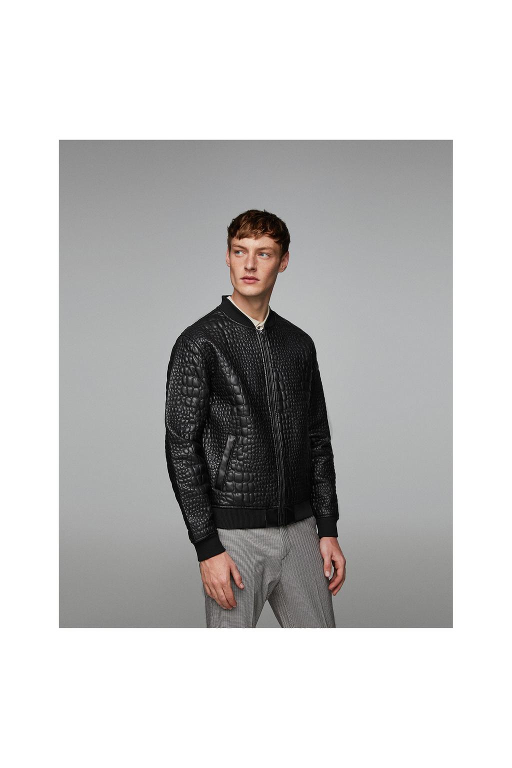 Quilted Faux Leather Jacket Starting From 60 Off Man Image 2 Of Quilted Faux Leather Jacket From Zara