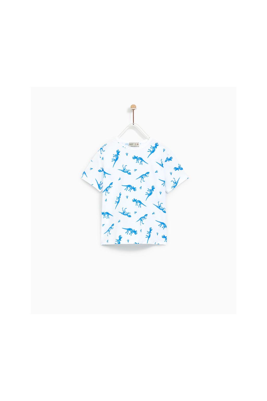 Image 1 de T-SHIRT IMPRIMÉ DINOSAURES de Zara