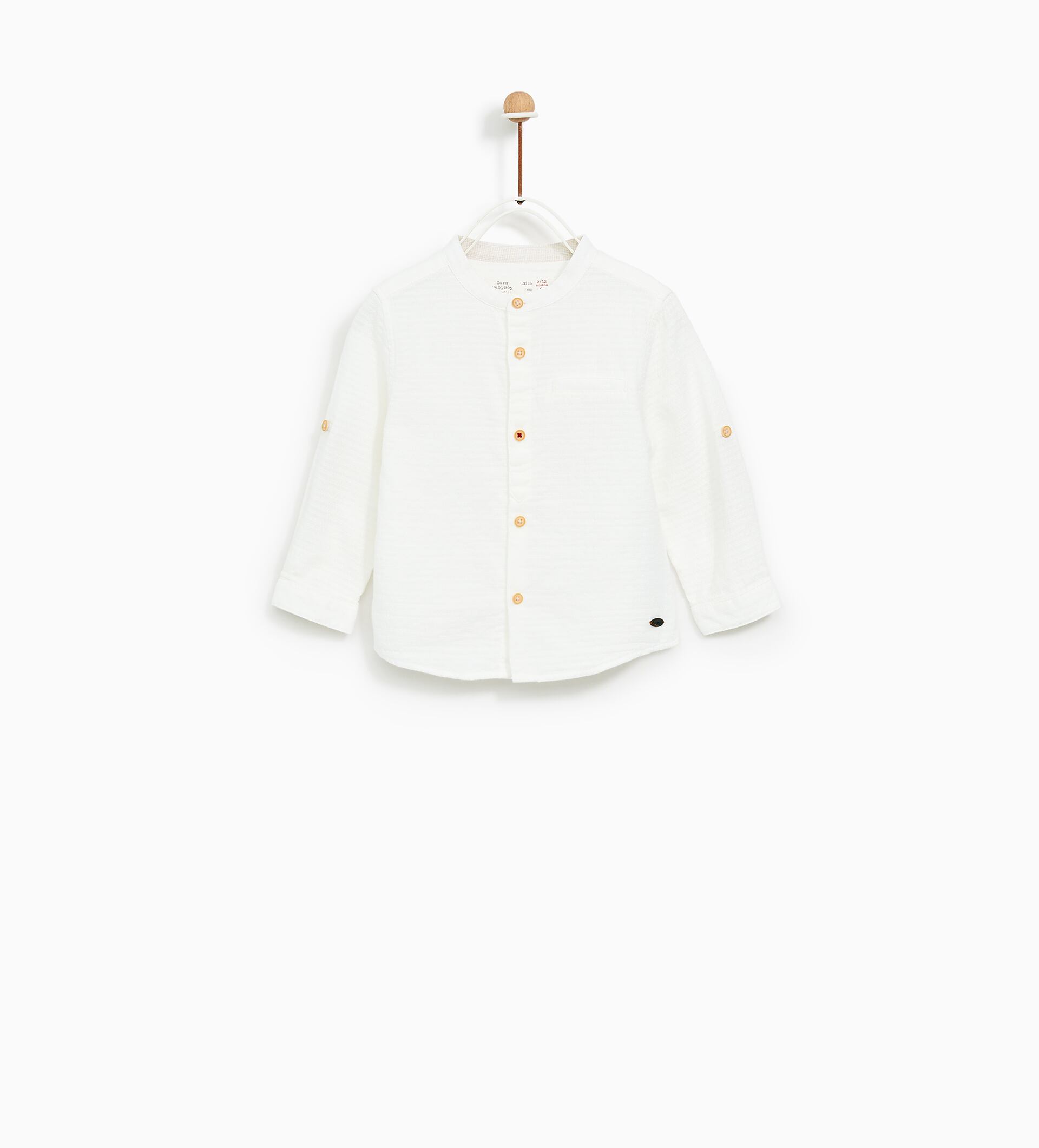 Image 1 of TEXTURED WEAVE SHIRT from Zara