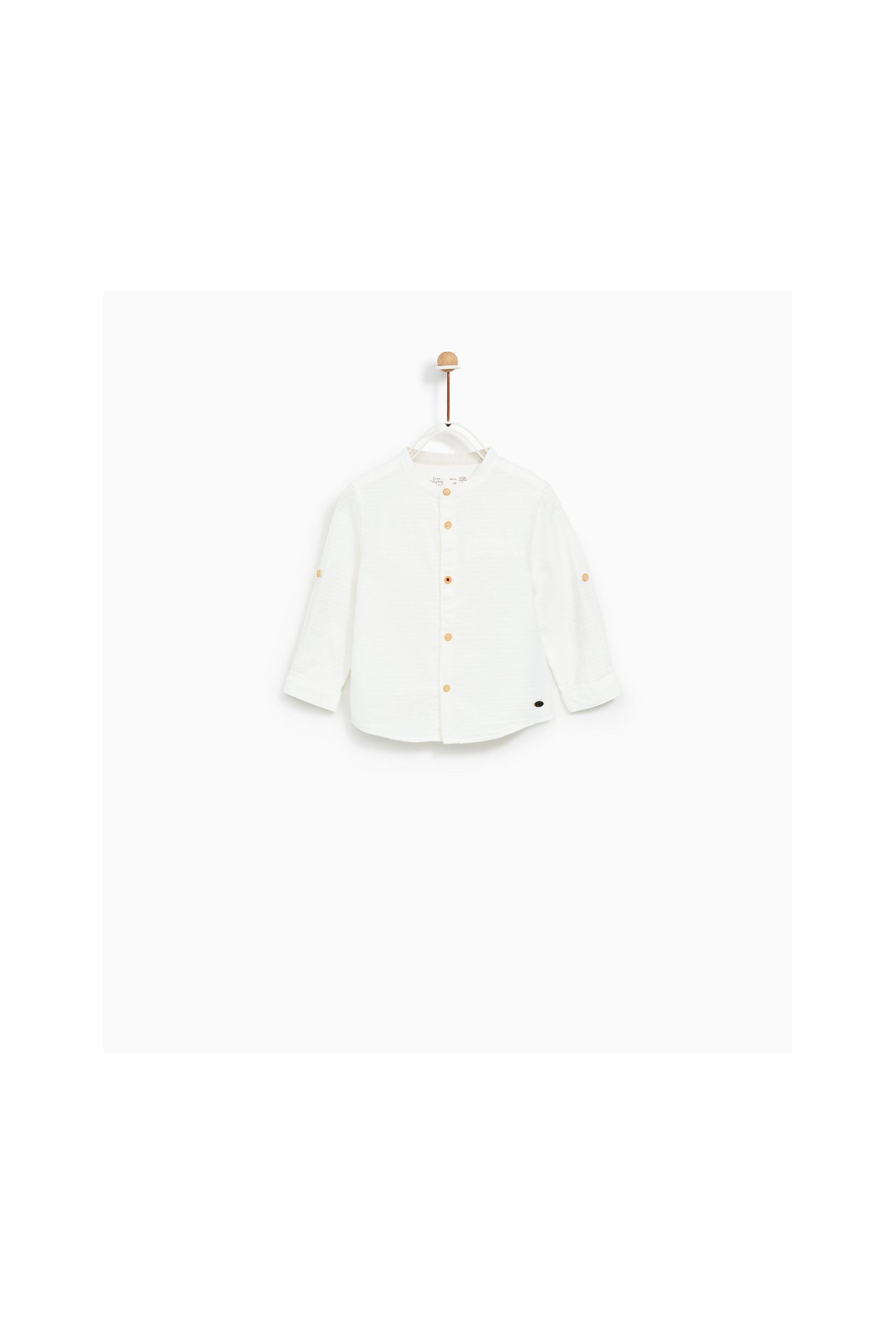 Image 1 of TEXTURED WEAVE SHIRT from Zara