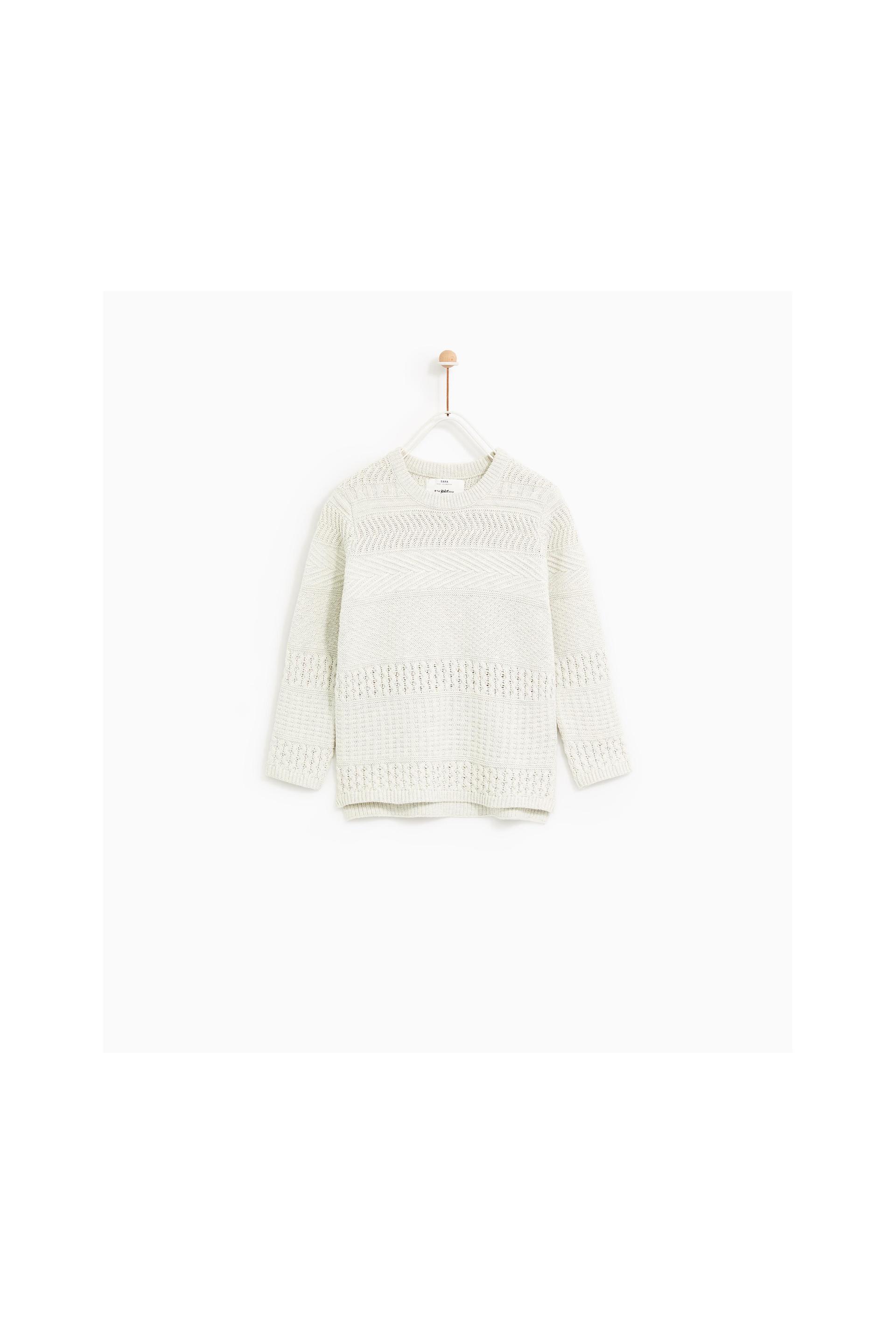 Image 1 of TEXTURED KNIT SWEATER from Zara