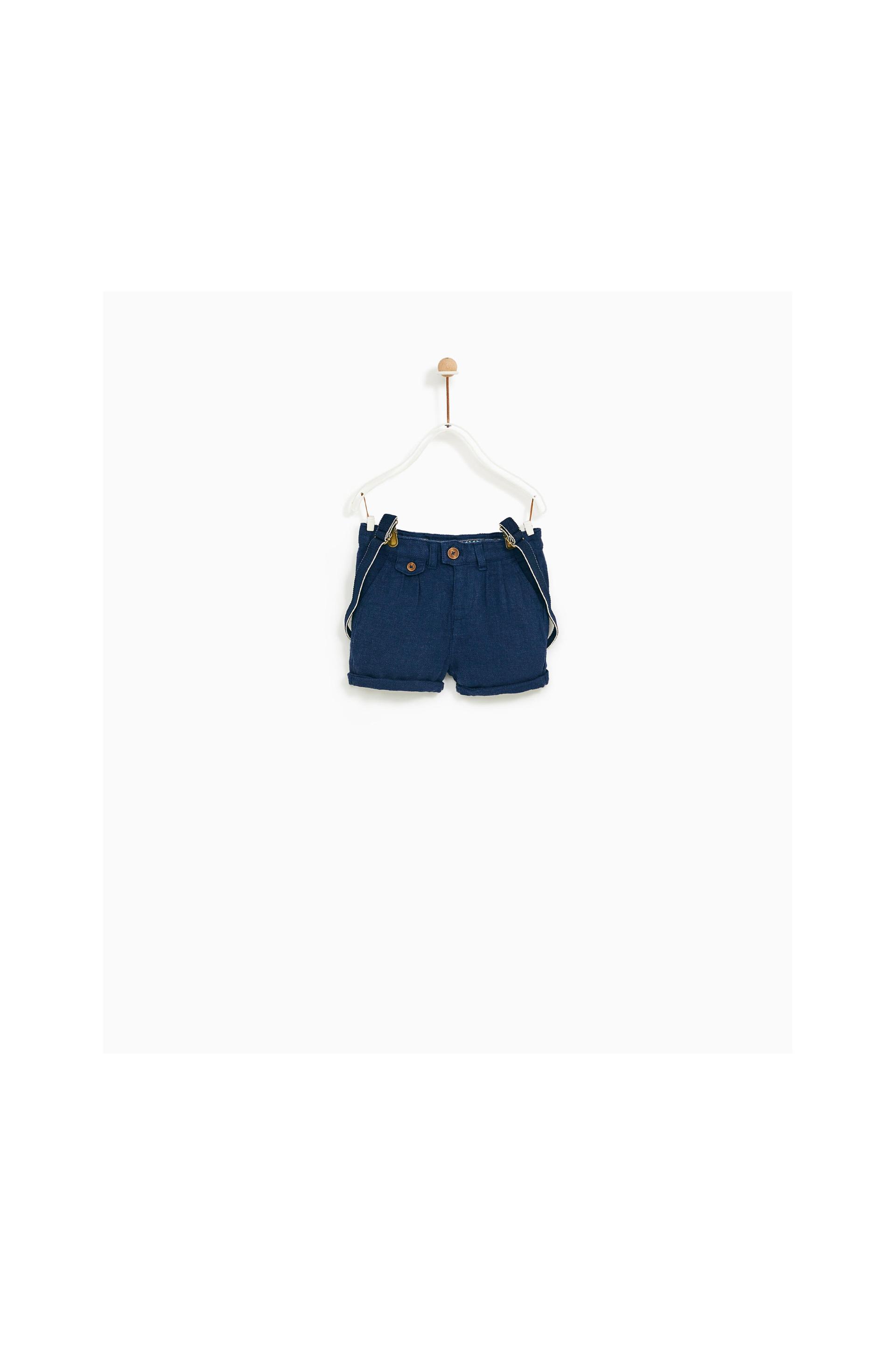 Image 1 of BERMUDA SHORTS WITH SUSPENDERS from Zara