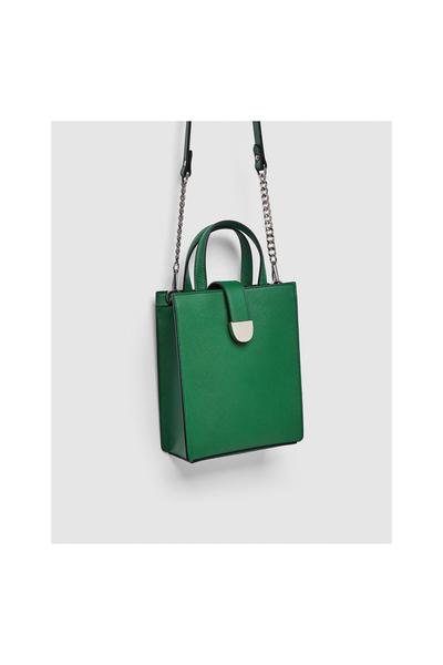 Image 6 of CITY BAG WITH METALLIC DETAIL from Zara
