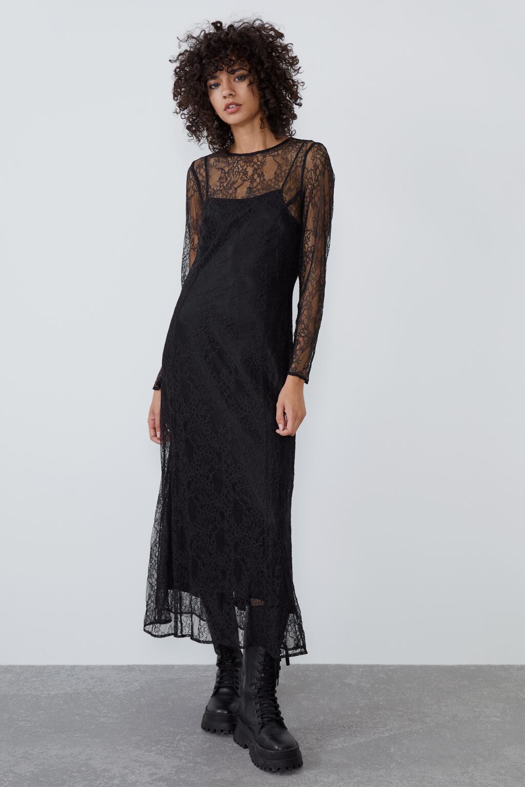 Image 1 of LACE DRESS from Zara