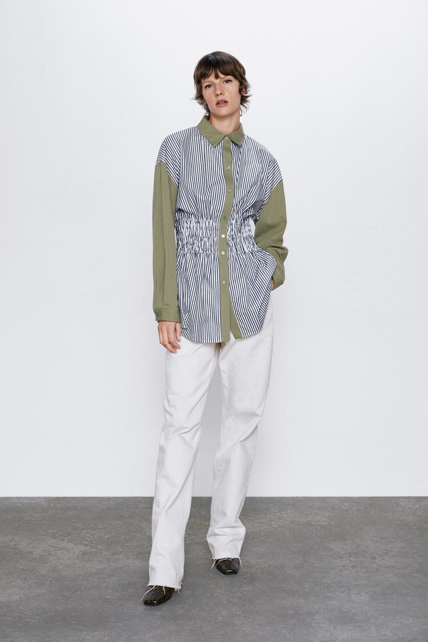 Contrasting Striped Shirt Zara Malaysia