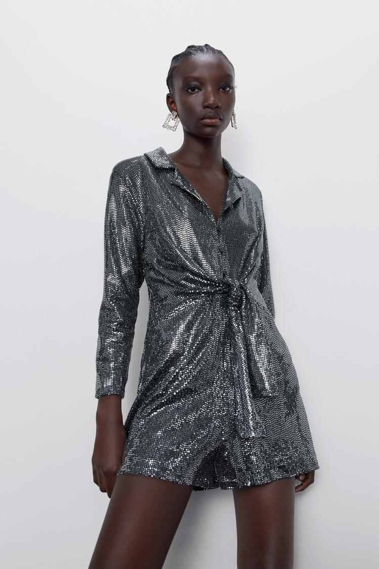 Imagem 2 de MACACÃO BLAZER COM BRILHOS da Zara