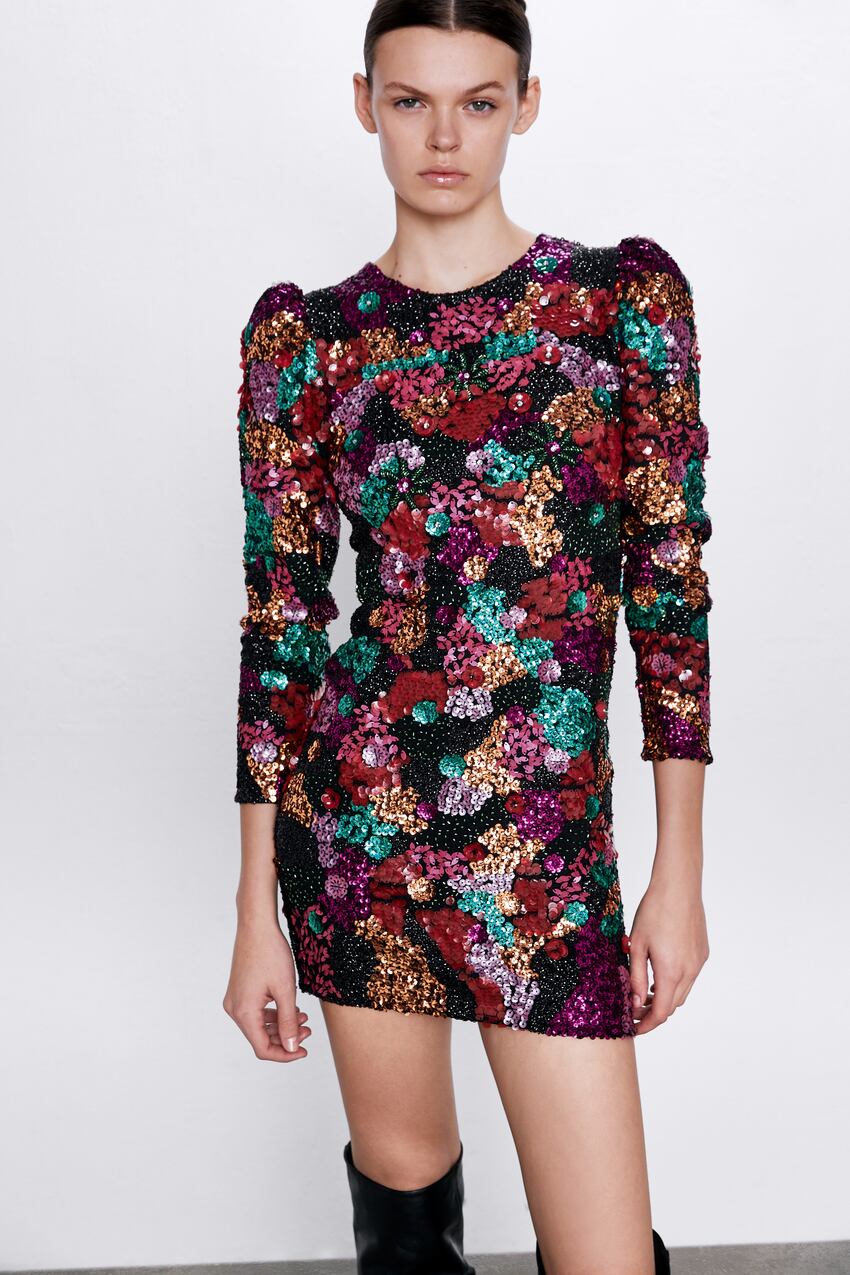 Image 2 of EMBROIDERED MINI DRESS from Zara