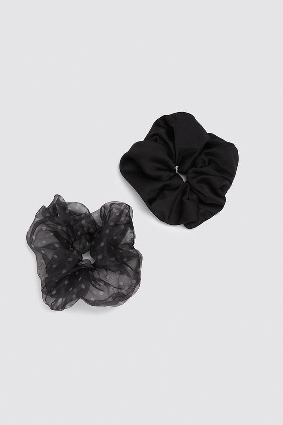 Image 1 of 2-PACK OF ORGANZA SCRUNCHIES from Zara