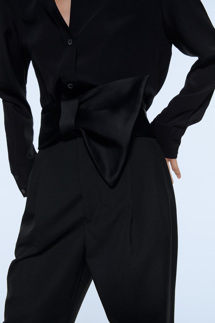 Imagem 4 de CINTO CORPETE COM LAÇO da Zara