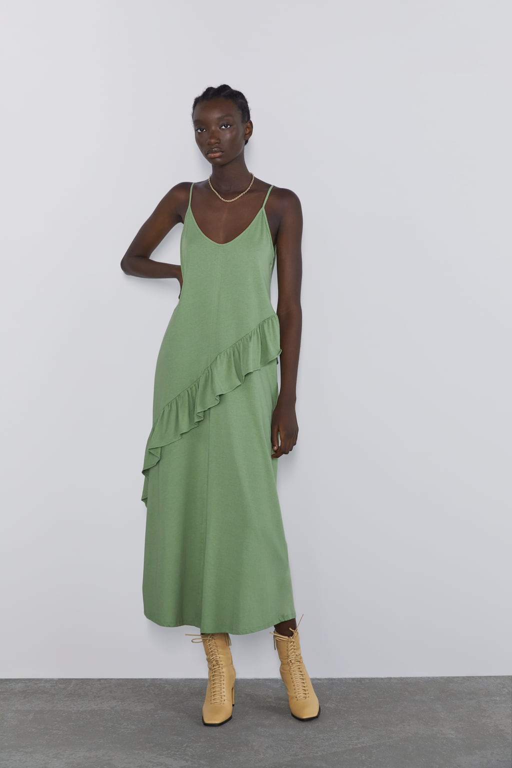 Image 1 of RUFFLED DRESS from Zara
