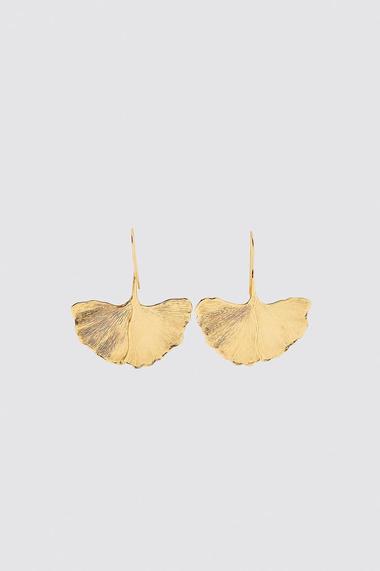 Leaf Earrings Zara United States