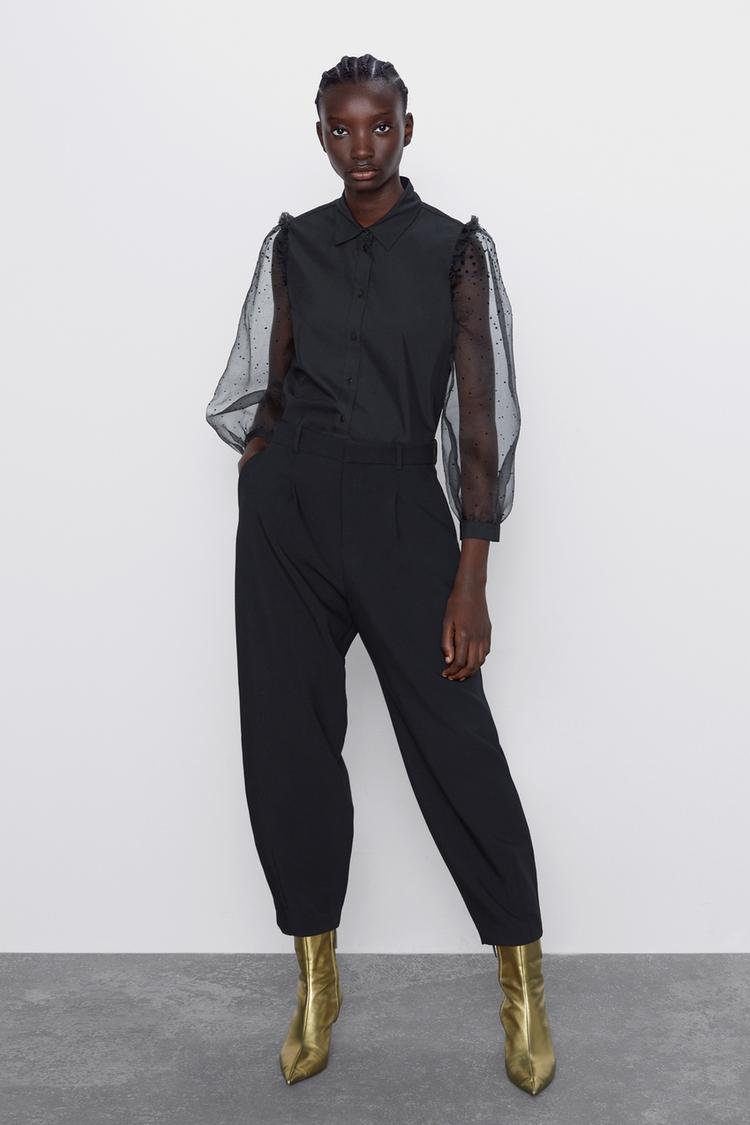 Camisa Mangas Organza Zara Venezuela