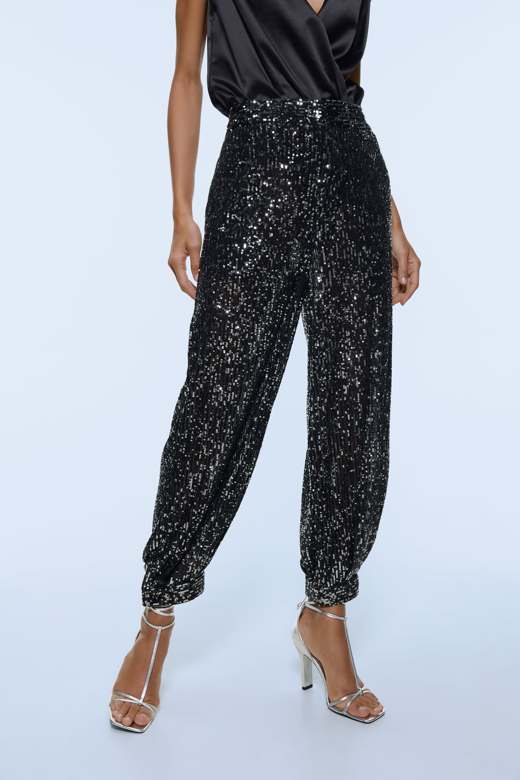 Image 2 of SEQUIN TROUSERS by Zara