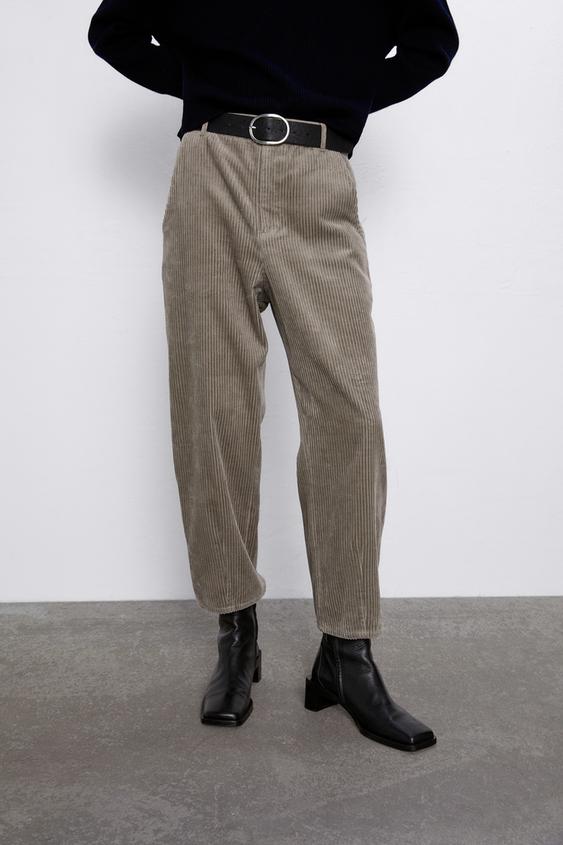 Pantalon Recto Pana Zara Mexico