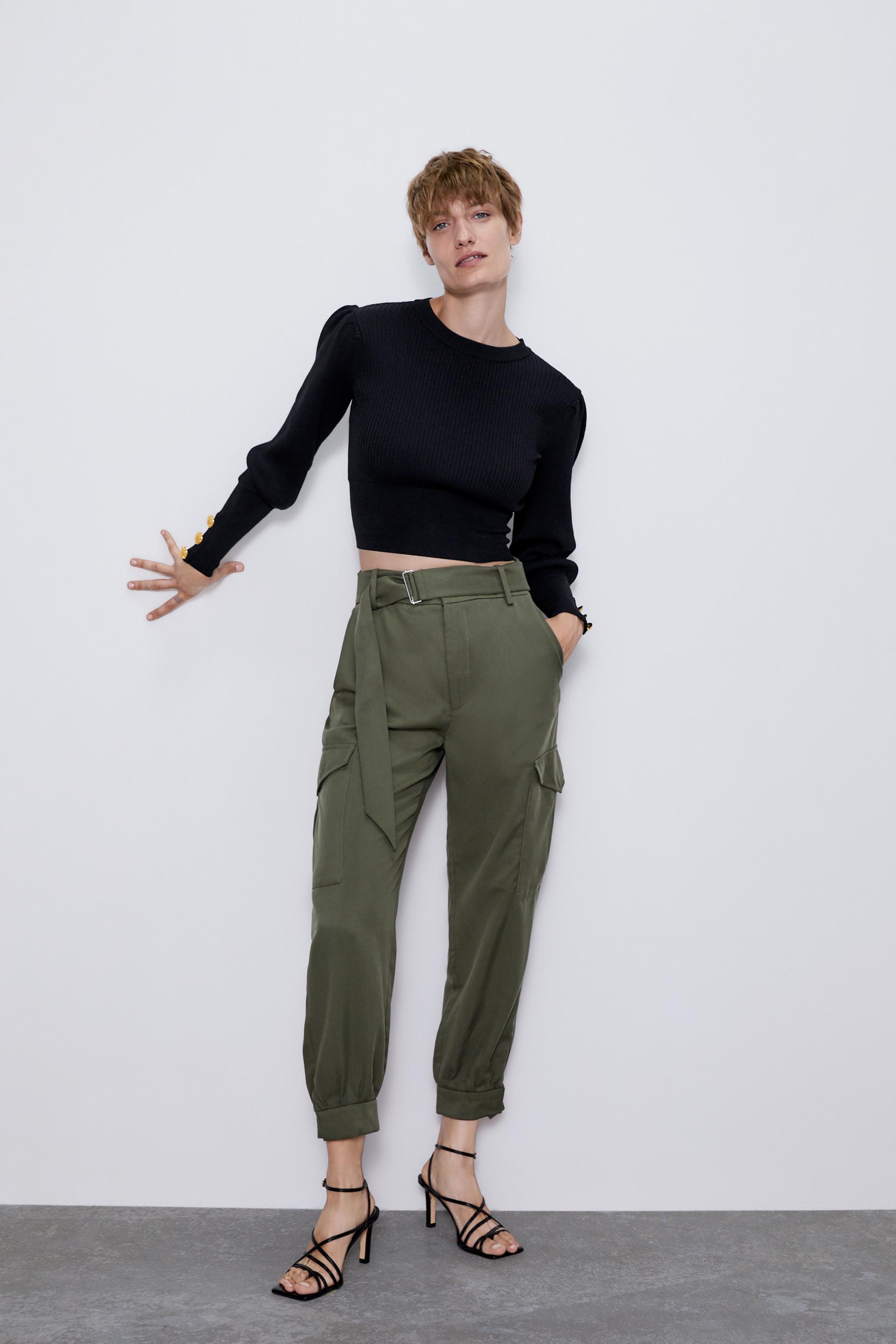 Cargo Trousers With Pockets Zara International