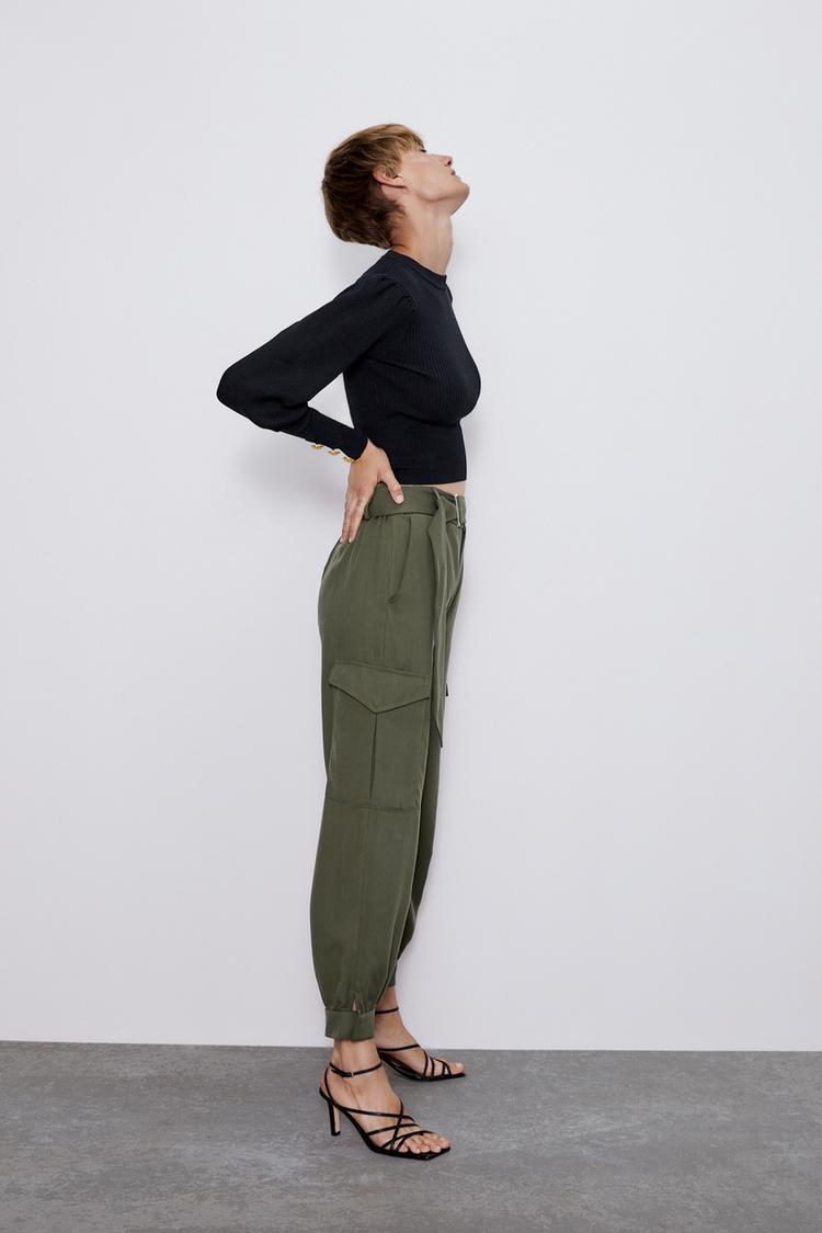 Cargo Trousers With Pockets Zara International