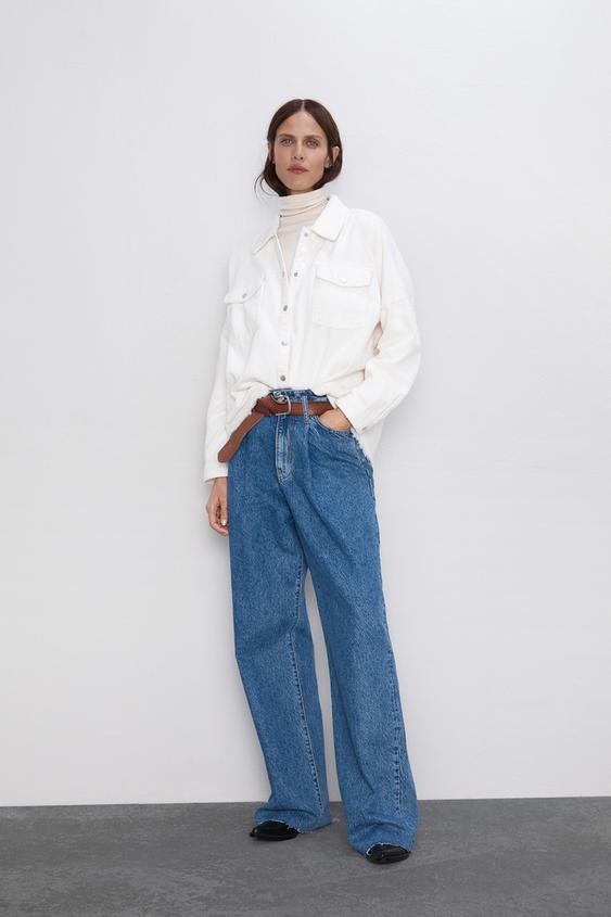 Image 1 of FRAYED CORDUROY JACKET from Zara