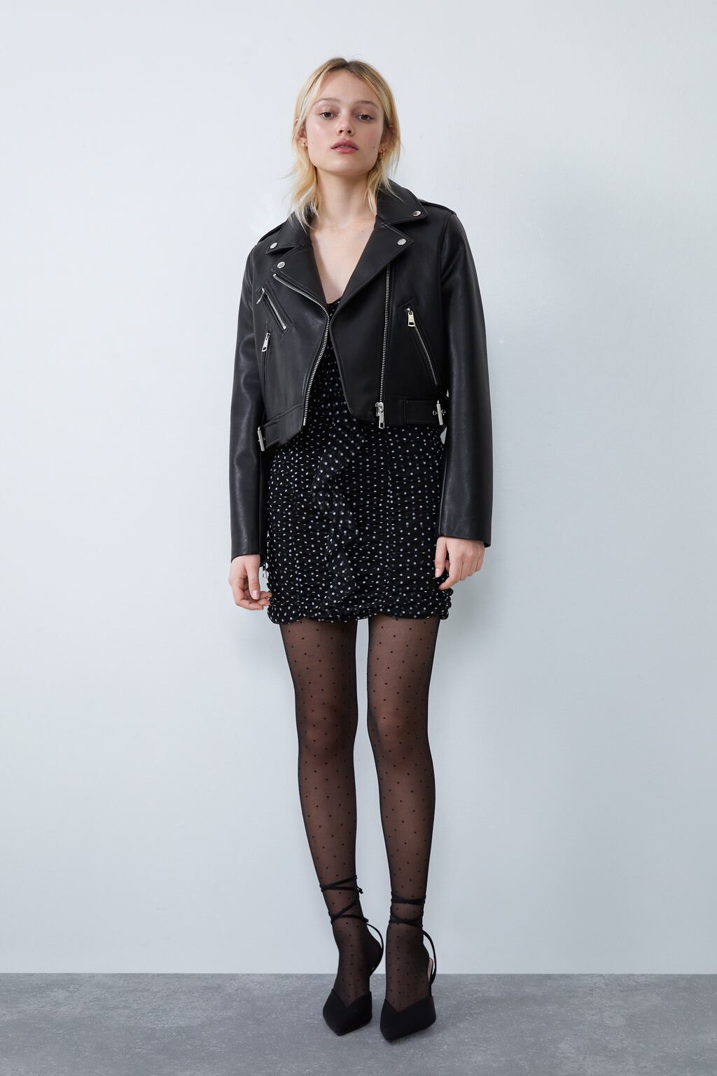 Image 1 of FAUX LEATHER JACKET from Zara