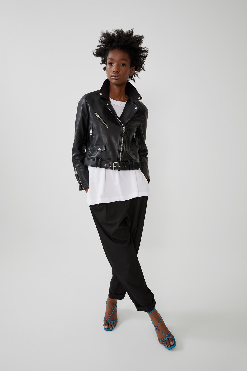 Faux Leather Jacket