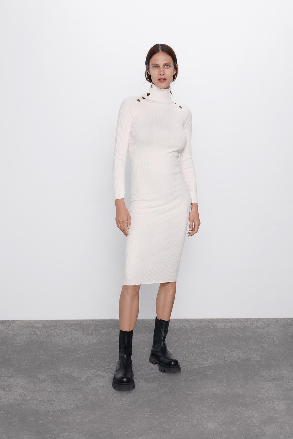 Image 1 of BUTTON-UP SHIFT DRESS from Zara