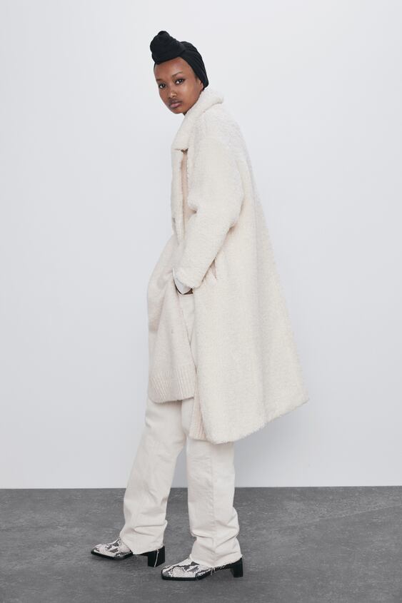 Image 5 of FAUX SHEARLING COAT from Zara