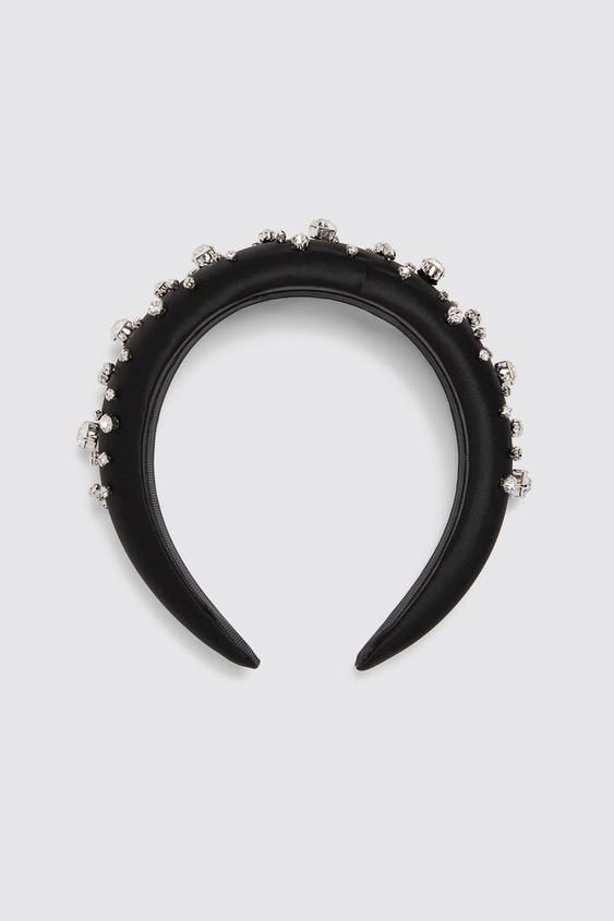 Satin Effect Headband With Jewels Dress Time Shop By Collection