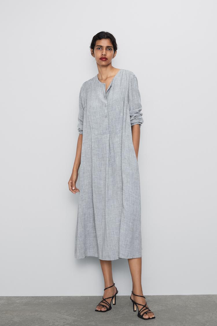 Jurk Met Knopen Zara Belgie