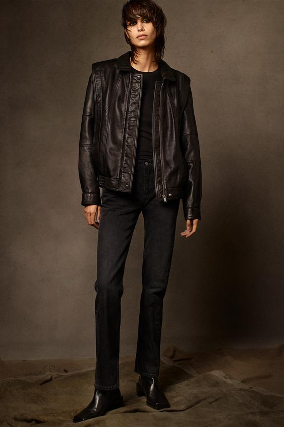 Image 2 of ‘80S VINTAGE LEATHER JACKET from Zara