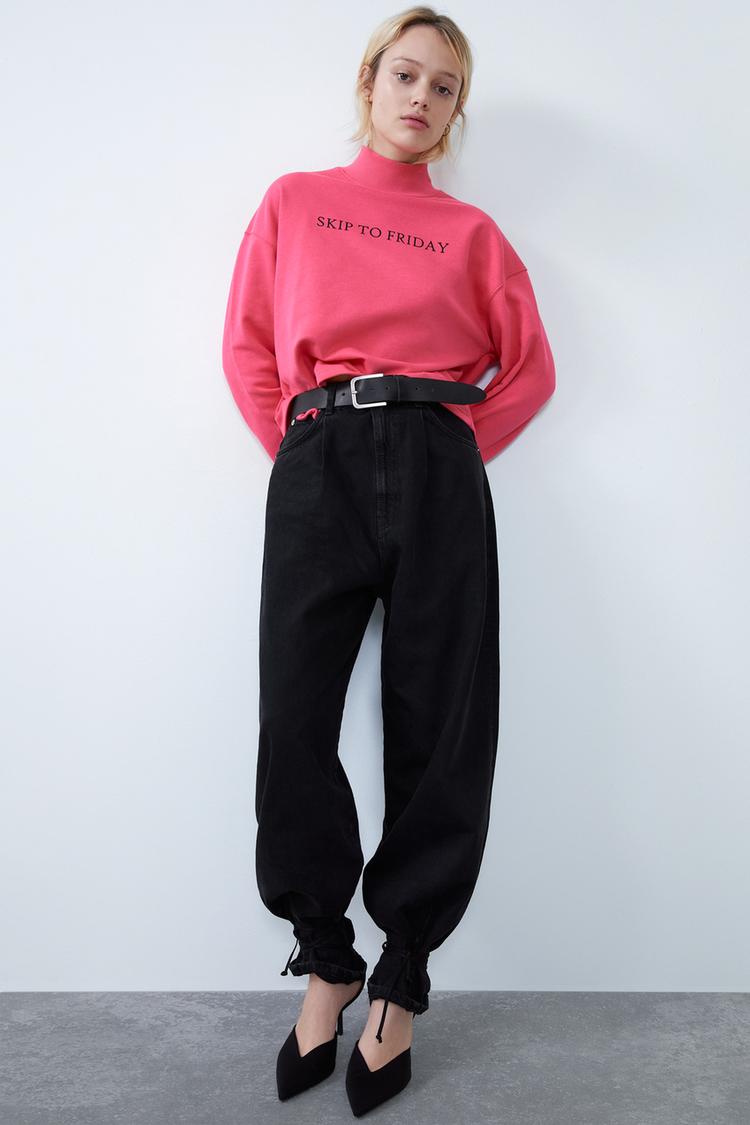 Sudadera Texto Frontal Zara Peru Peru