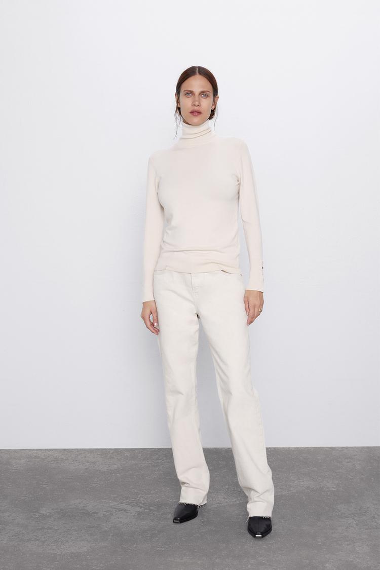 Pullover Basic Con Collo Alto Zara Italia Italy