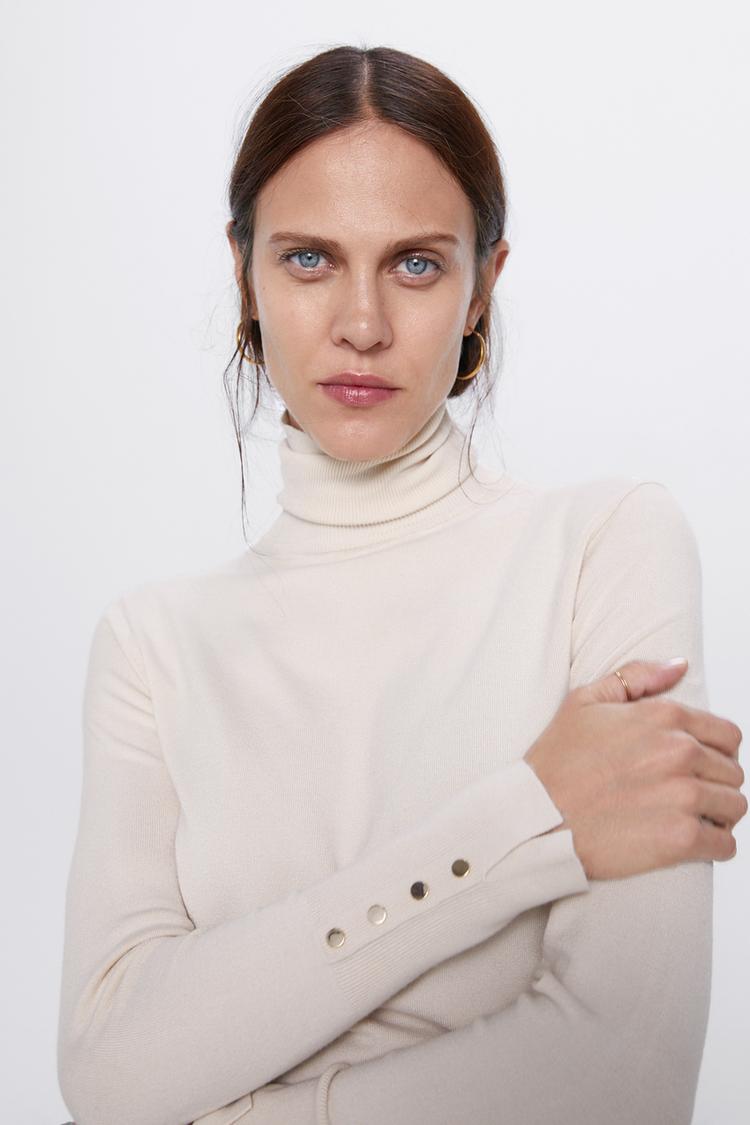 Pullover Basic Con Collo Alto Zara Italia Italy