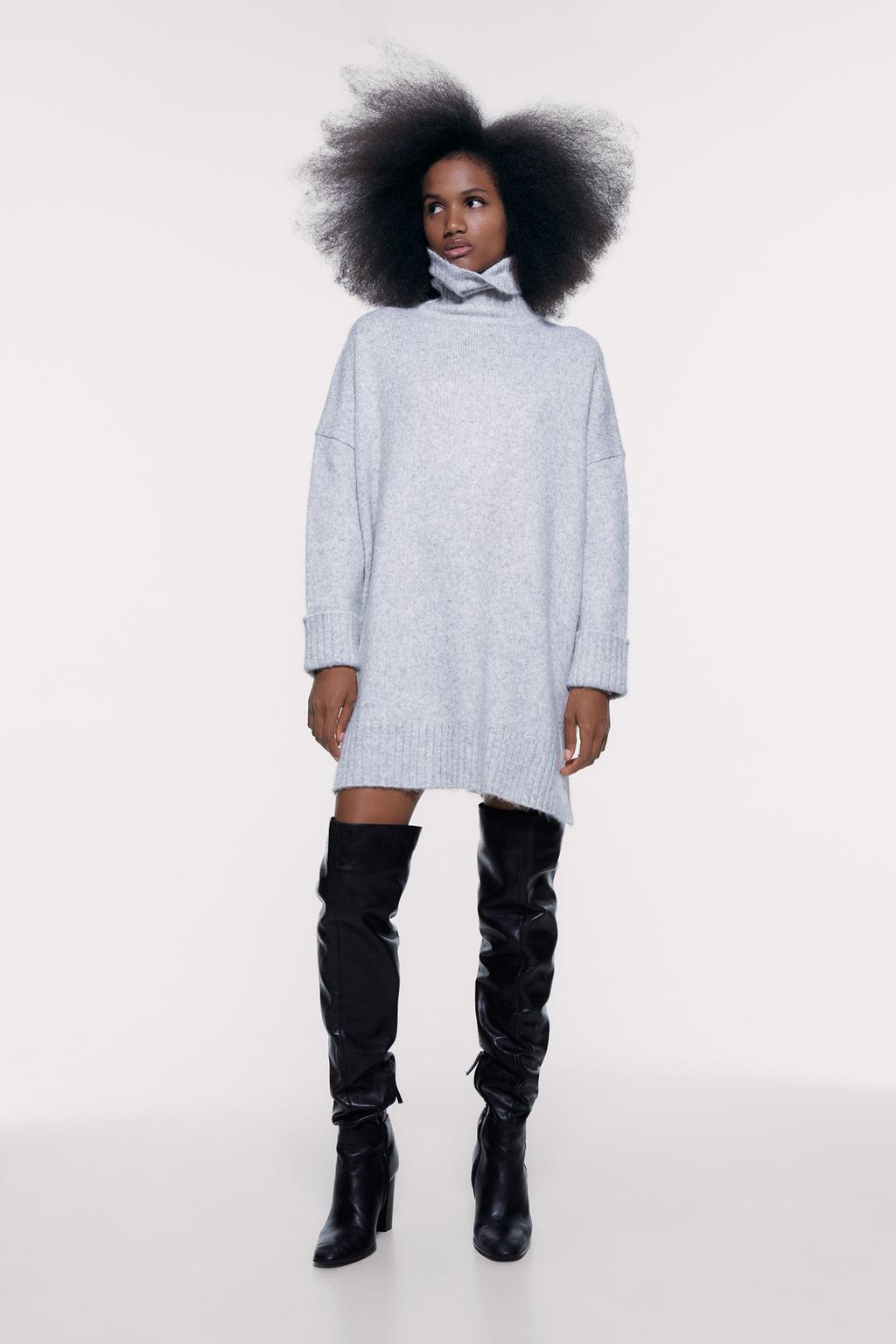 Image 1 of SOFT-TOUCH OVERSIZED DRESS from Zara