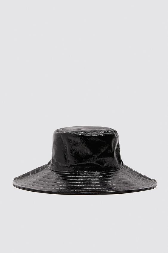 Image 1 of PATENT FINISH RAIN HAT from Zara