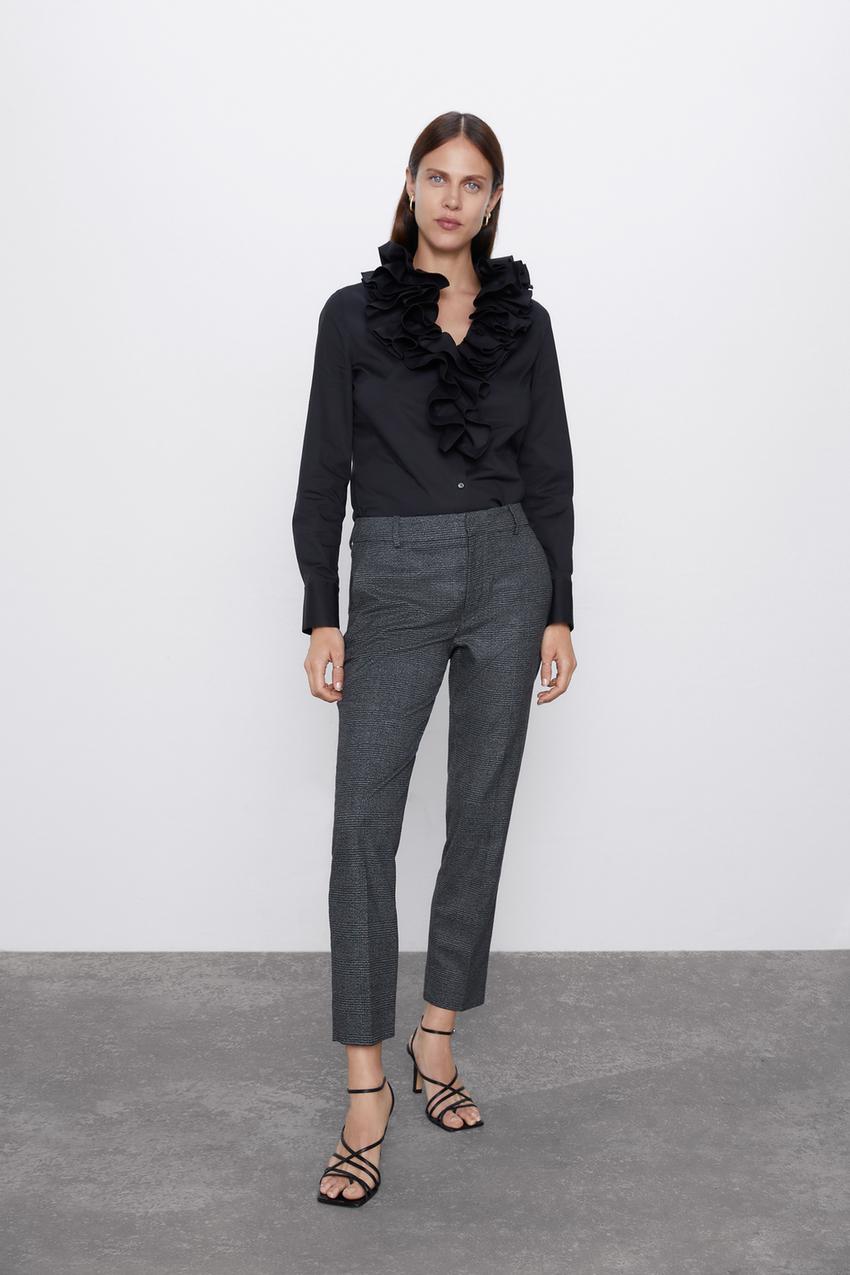 pantalon femme chino zara