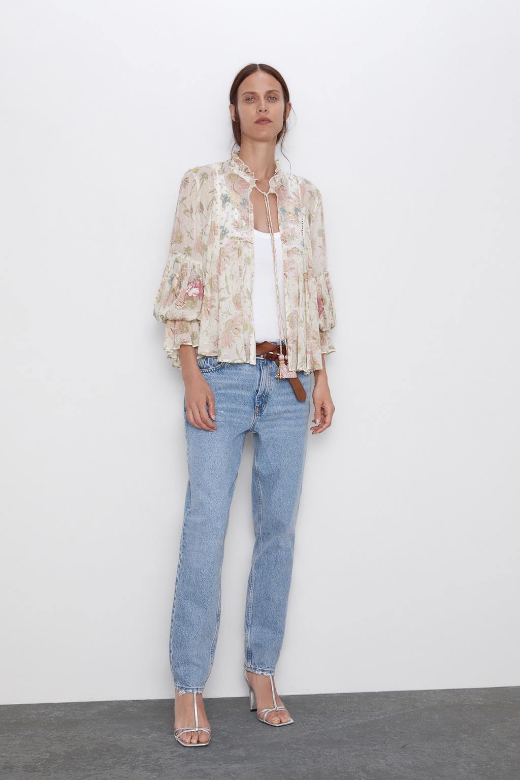 Image 1 of PRINTED OVERSHIRT from Zara