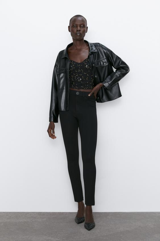 Beaded Crop Top