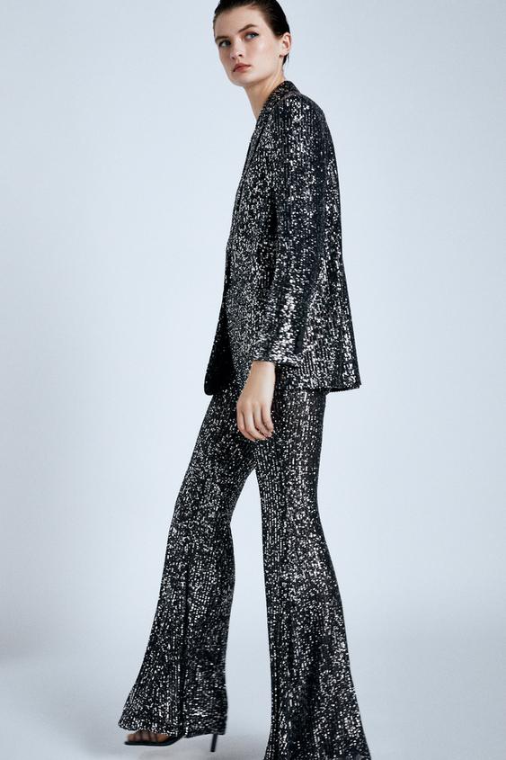 Image 2 of SEQUIN BLAZER from Zara