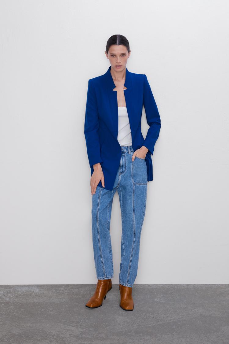 Imagem 1 de CASACO TIPO FRAQUE COM LAPELA INVERTIDA da Zara