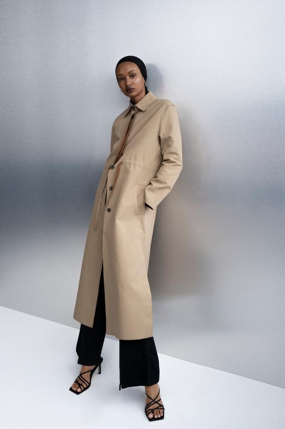 Image 1 of LIMITED EDITION TRENCH COAT WITH BOW AND BELT from Zara
